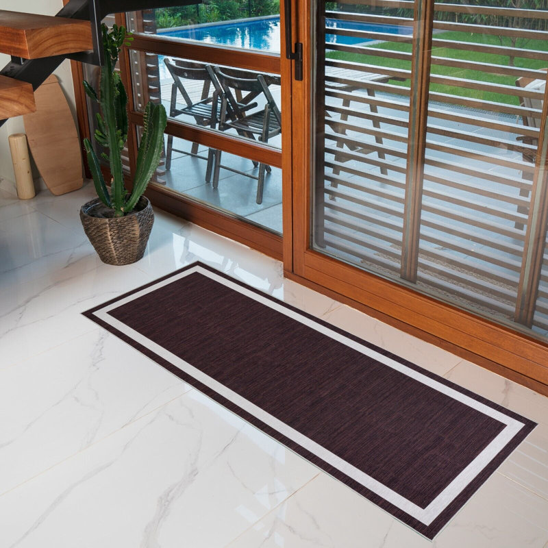 Washable Geometric Indoor Rug, Runner 2'2" x 6'