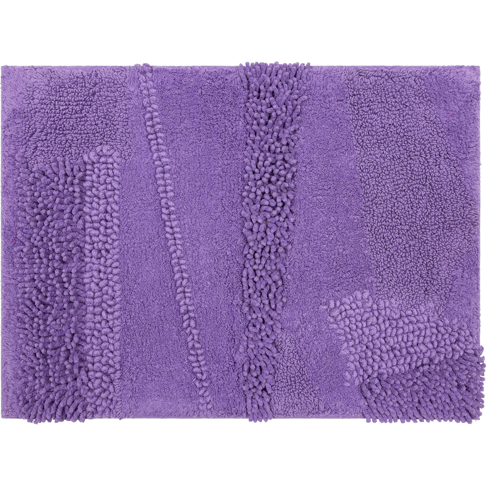 Laverne Cotton Bath Rug, 27" W x 45" L, Fiesta Violet