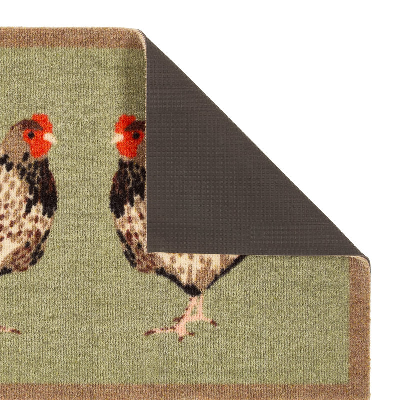 Non-Slip My Chickens Indoor Doormat