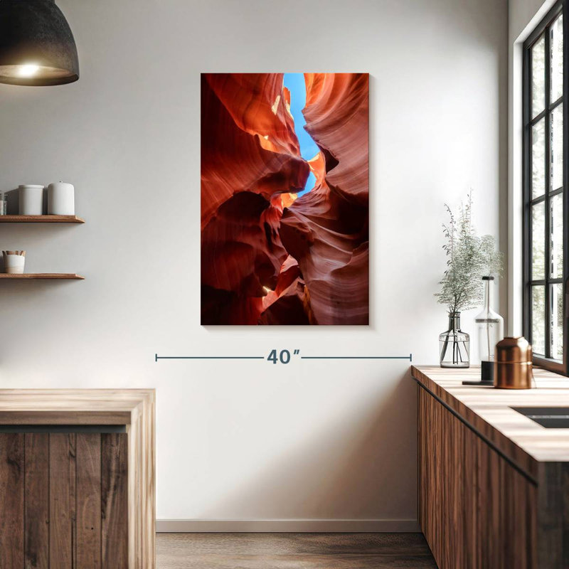 Lever de soleil d'Alvord dans Antelope Canyon, H 39 po x l 26 po
