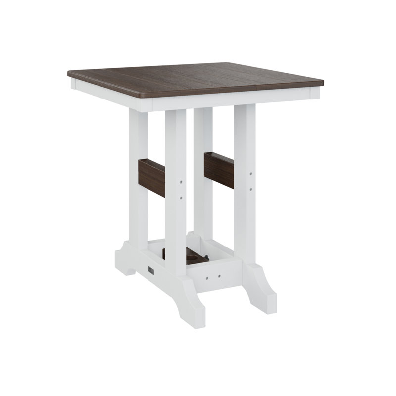 Table de salle à manger 28 po Berlin, H 35,5 po x l 28 po x P 28 po, Imbuia