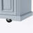 54Inch Large Kitchen Island With Rubber Wood Drop Leaf, Embossed Texture Rolling Kitchen Cart On 4 Wheels With 4 Doors And 3 Drawers, Kitchen Island With Storage For Kitchen, Dining Room,Grey Blue-1511407492