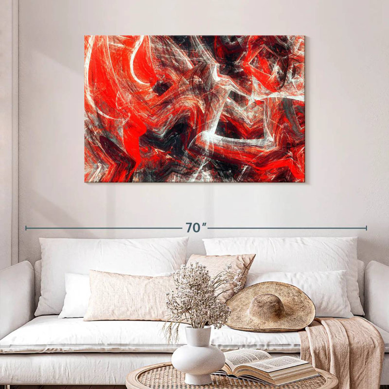Avery Red Revolt Dynamic Abstract