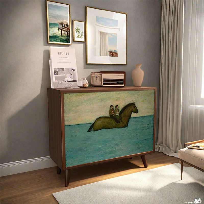 Simple Elegant Cabinet with Pine Top