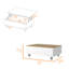 TUHOME Boston Lift-Top Coffee Table, White