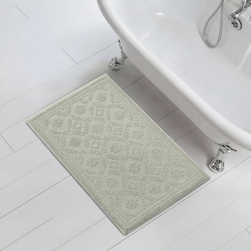 Tapis de bain en mousse viscoélastique 1 pièce Laura Ashley, Vert écume de mer