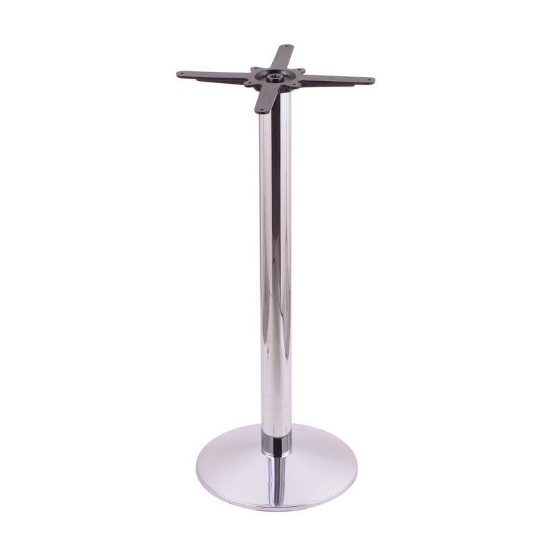 40 po de hauteur, base de table ronde, Chrome