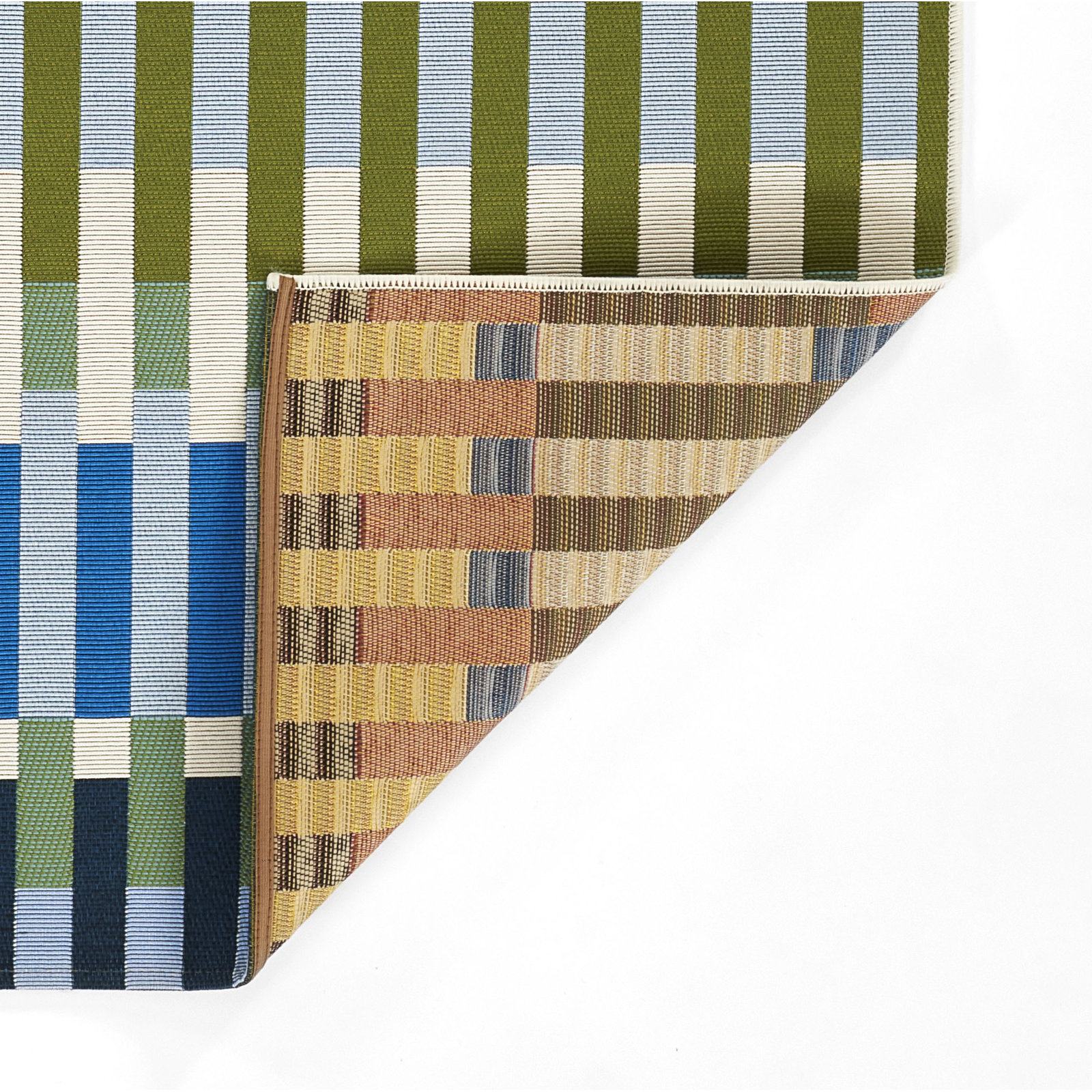 Icon Striped Indoor Outdoor Blue Rug, Runner 2'8" x 10'