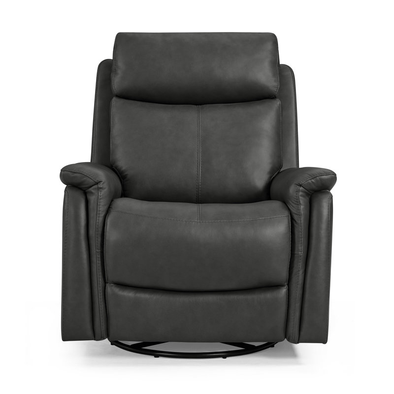 Jodena Swivel Glide Power Recliner, Gray