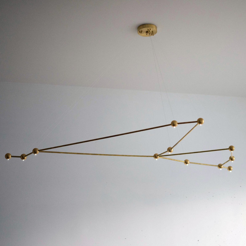 12 - Light Unique Geometric Chandelier