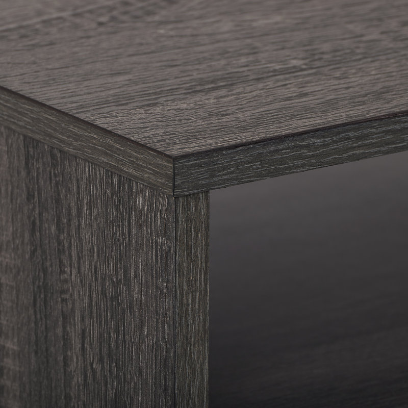 Table basse rectangulaire avec rangement, Noir