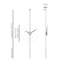 Horloge murale graphite