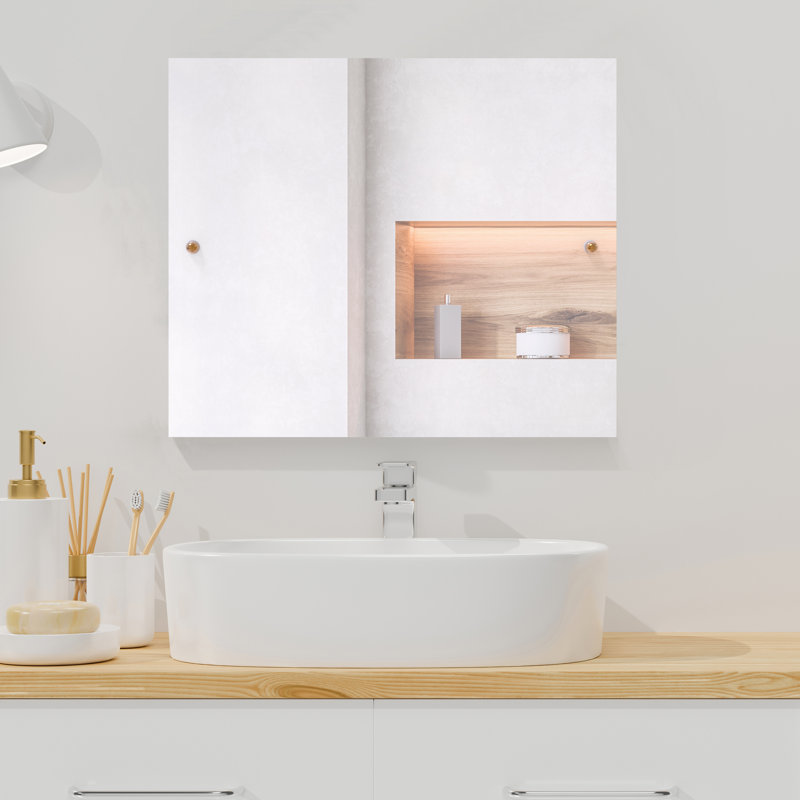 Marchmont Wall Mirror, Brushed Bronze, 21" H x 26" W
