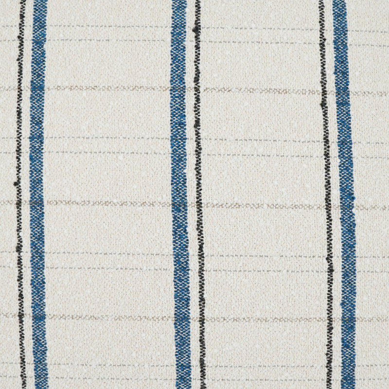 Coussin Wooly, Bleu marine / ivoire, Carré 24 po