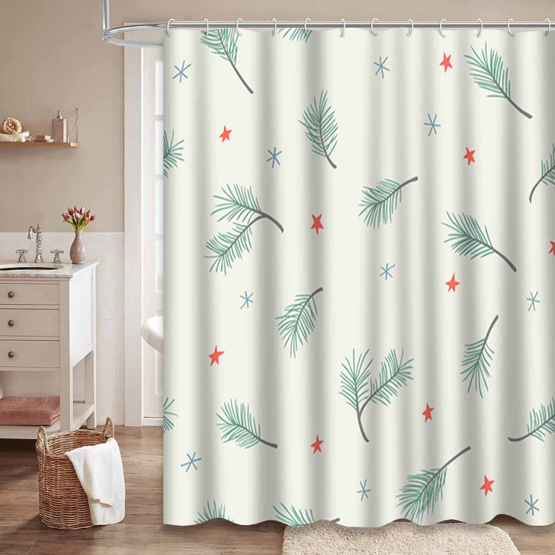 Rideau de douche Christmas, L 72 po x l 72 po