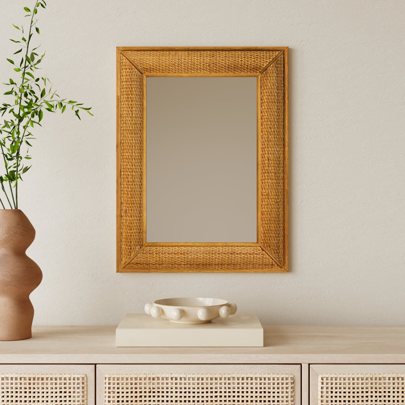 Stewart Coastal Accent Mirror, Natural