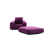 Mélange de polyester mauve est en rupture de stock