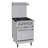 24 in. 4 Burner Commercial Liquid Propane Range with Oven in Stainless-Steel (KM-CR24-LP)