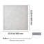 Dalles de plafond en PVC 24 x 24 po (61 x 61 cm), paquet de 12, aspect marbre blanc, panneau en mousse PVC, fixation sur grille, résistant à l'eau, découpe flexible, facile à nettoyer, finition décorative moderne pour la maison et les bureaux.