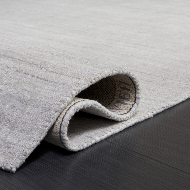 Messier Striped Hand-Woven Flatweave Beige Area Rug, Rectangle 3' x 5'