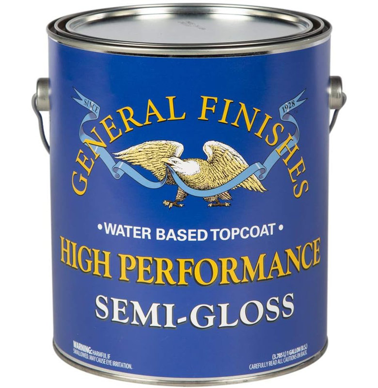 General Finishes High Performance Water Based Semi Gloss Topcoat (1 Gallon)
