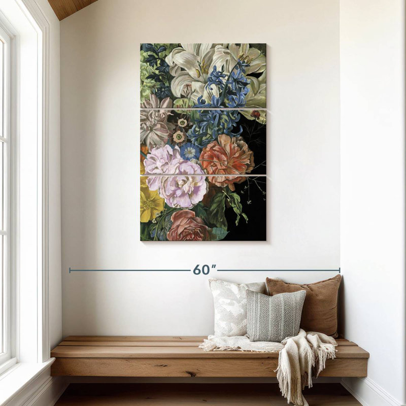 Harnek baroque floral II, H 45 po x l 28 po
