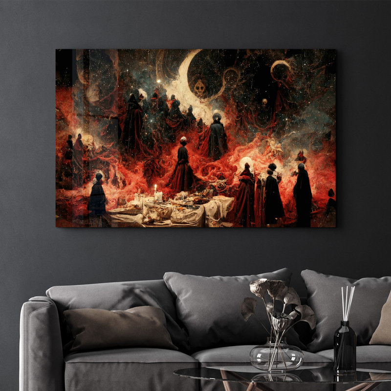 Elegant Tempered Glass Wall Art Painting, 13.8 x 21.7 inches | 100% Tempered Glass, Thickness: 0.16 inches | UV Printed for Vibrant Colors | Perfect for Home Decor, Living Room, & Office Spaces