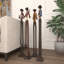Ensemble de sculpture brune en poly-901078816-901078813