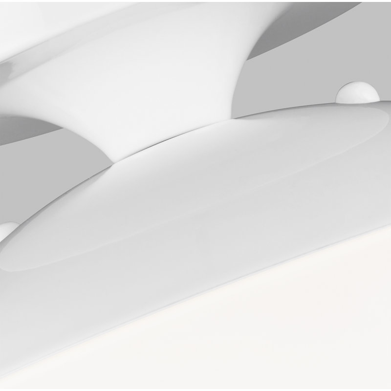Meri Glass Semi Flush Mount, White, Smooth White, No