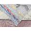 Tapis unique en laine noué à la main gris clair / rouge / bleu nouvel âge 10 pi x 13 pi 9 po Steffany