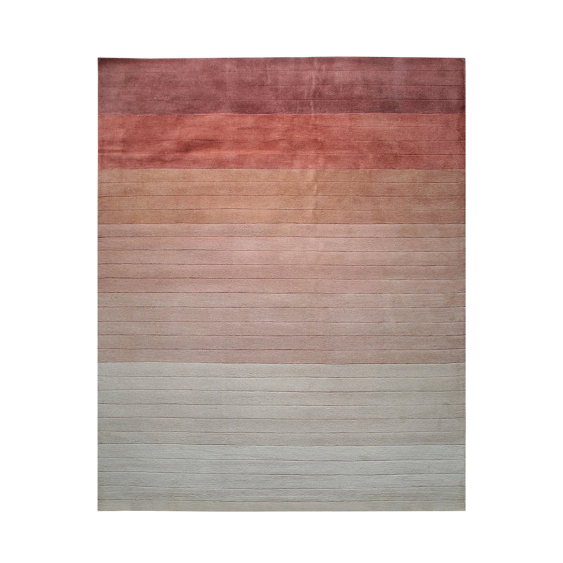 Tapis rouille en laine touffeté à la main 8 pi x 10 pi Puran