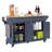 Kitchen Island With Rubber Wood Countertop-474447911