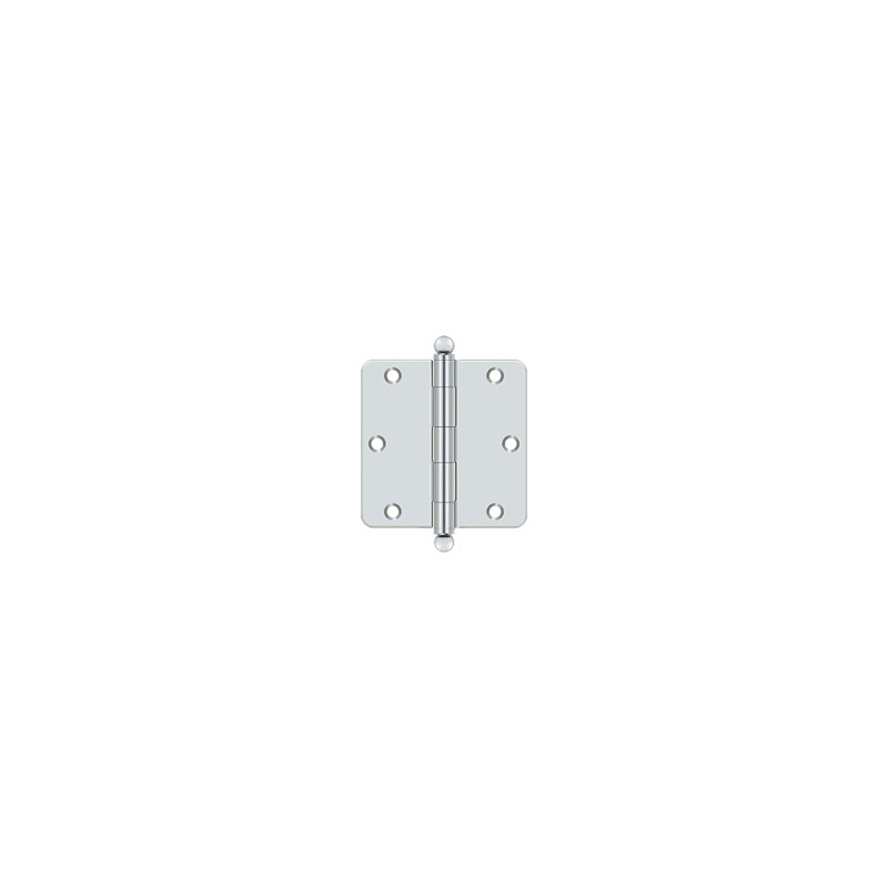 Steel Hinge, Polished Chrome