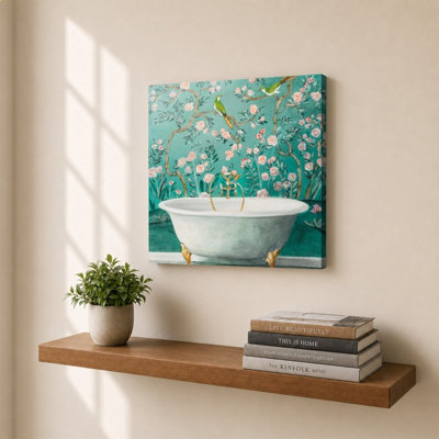 «Chinoiserie Bath II» par Julia Purinton - Impression sur toile