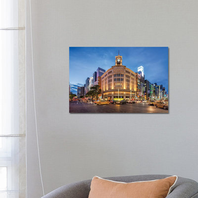 Wako Department Store, Ginza, Tokyo by Jan Becke - Wrapped Canvas Print