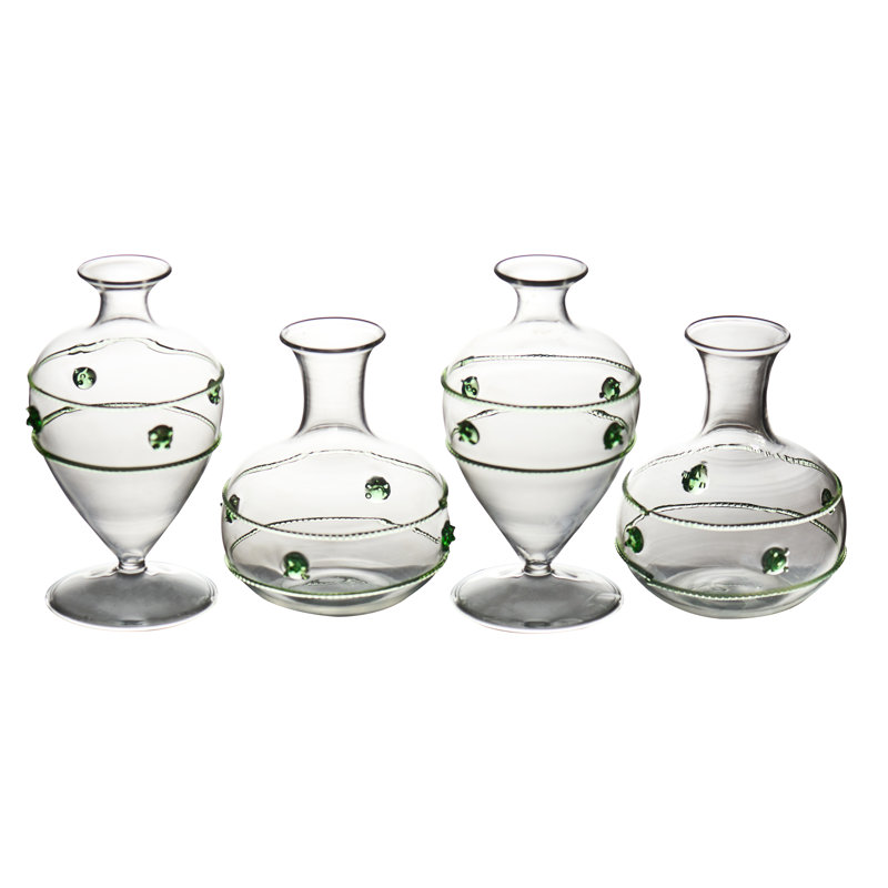 Vase Miss Rose Bud, ensemble de 4