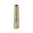 17.5" Gold Ceramic Accent Vase with Vertical Ribbed Texture