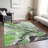 Machine Washable Indoor/Outdoor Xhevrie Green Rug-2019627196
