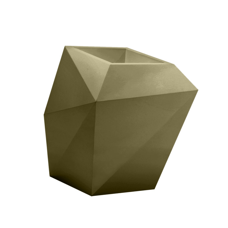 Faz Resin Pot Planter, Steel, 39.25" H x 36.25" W x 30.25" D