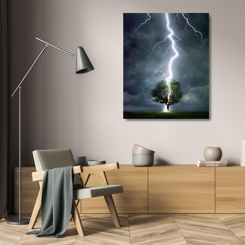 Lightning, 24" H x 19" W