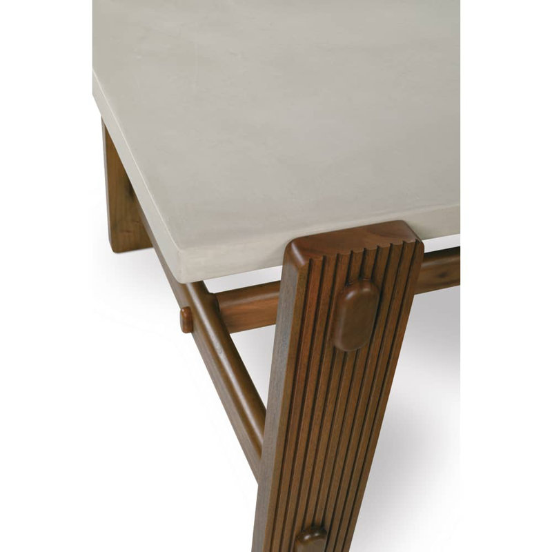 Kindred Dining Room Table, Medium Wood, Concrete