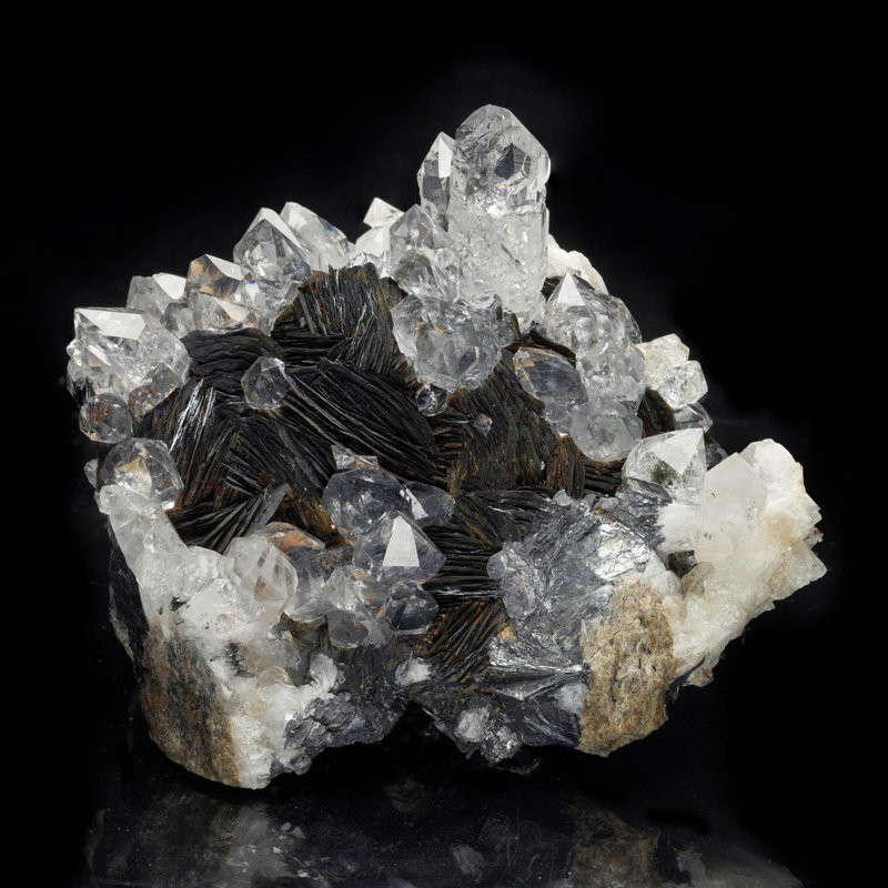 Quartz et hématite de Chine