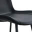 Ensemble table et chaises Ensemble de table de salle à manger moderne et minimaliste blanc de 42 pouces assorti de 6 chaises en polyuréthane artificiel noir avec coussins arrondis. Convient aux salles à manger, aux bureaux, etc.-130634249-130634251