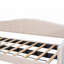 Lit de jour simple rembourré avec canapé-lit et lit gigogne Lattes en bois, aucun sommier requis, durable-1483591805