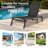 Wolak Outdoor Aluminum Foldable Chaise Lounge Set With Adaptable Backrest (Single Chair)-1602953166
