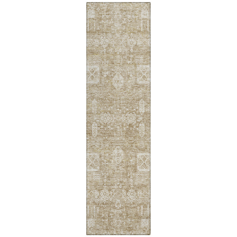 Ivalina Floral Indoor / Outdoor Rug, Runner 2'3" x 7'6"