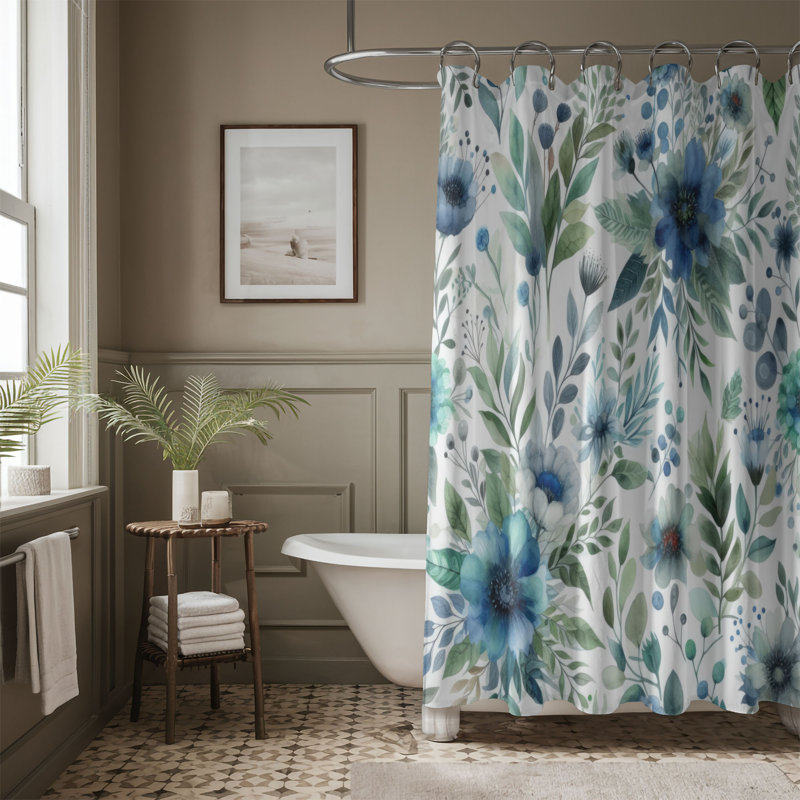 Drescherin fleurs fraîches - 1 pièce Curta douche standard, H 74 po x l 71 po