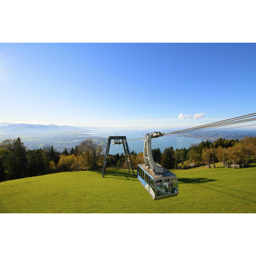 Leinwandbild Pfnderbahn in Bregenz in Autumn