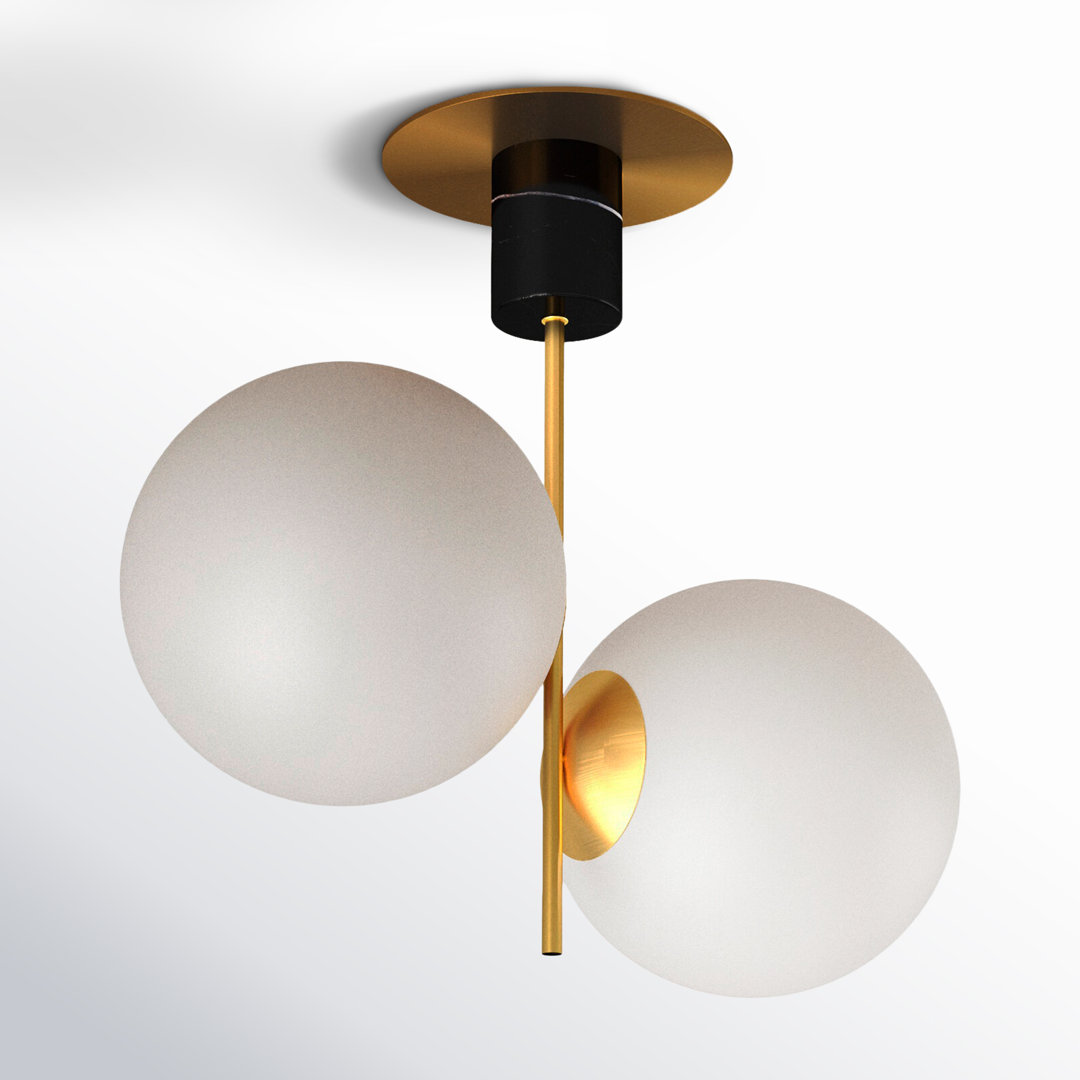 Drake Glass Semi Flush Mount AllModern