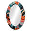 Ragonesi formes abstraites en équilibre III - grand miroir mural moderne Mid-Century, miroir décoratif orange, impression d'art en métal-1829988700-1829988699